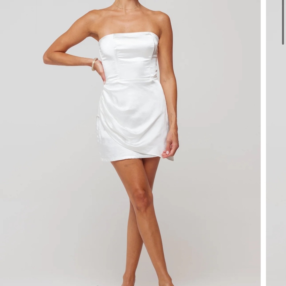 NWOT | (Worn once for pictures) | Resa Cindy Mini Dress in Pearl | Size Medium